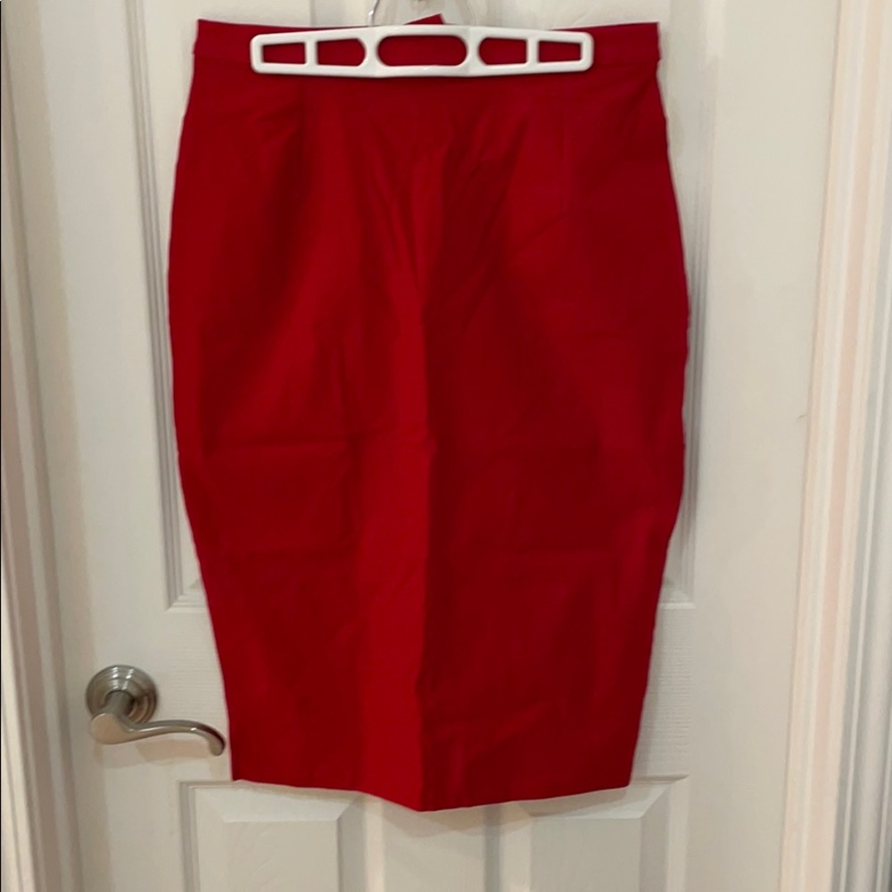 Dixifried XL red pencil skirt